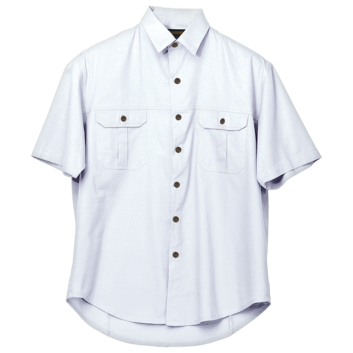 Plain Bush Shirt Mens