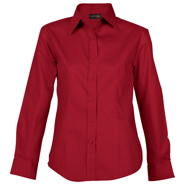 Brushed Cotton Twill Blouse Long Sleeve Ladies