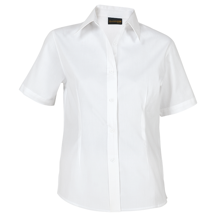 Brushed Cotton Twill Blouse Short Sleeve Ladies