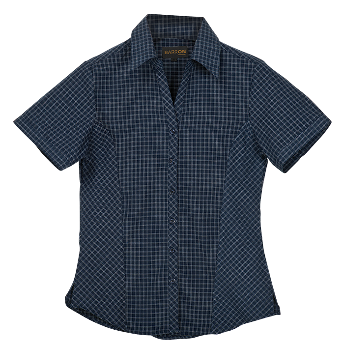 Pioneer Check Blouse Short Sleeve Ladies