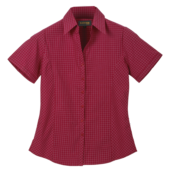 Pioneer Check Blouse Short Sleeve Ladies