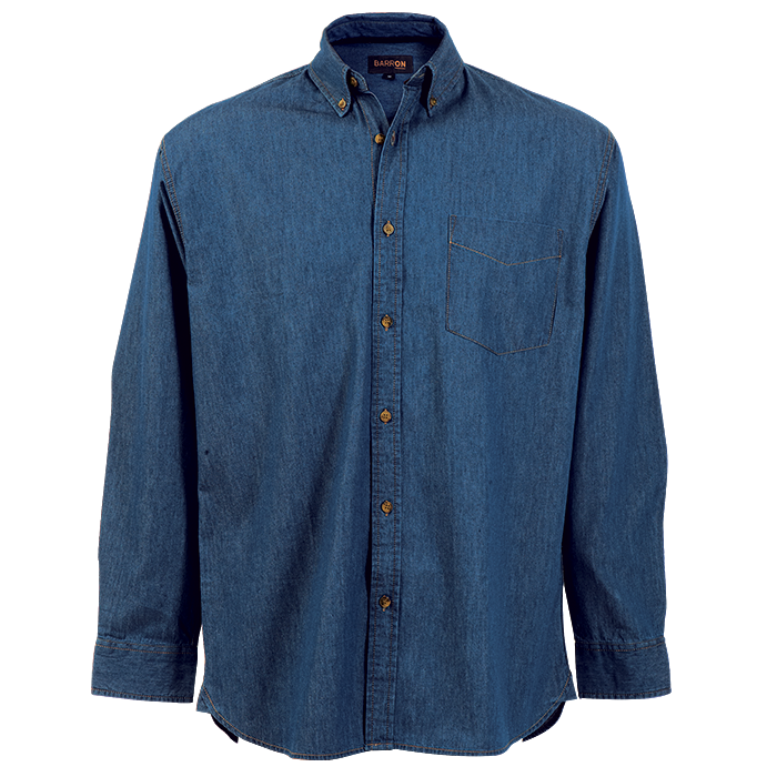 Denver Denim Shirt Long Sleeve Mens