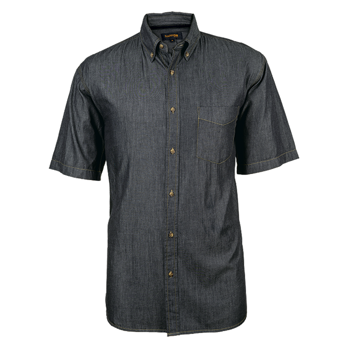 Denver Denim Shirt Short Sleeve Mens