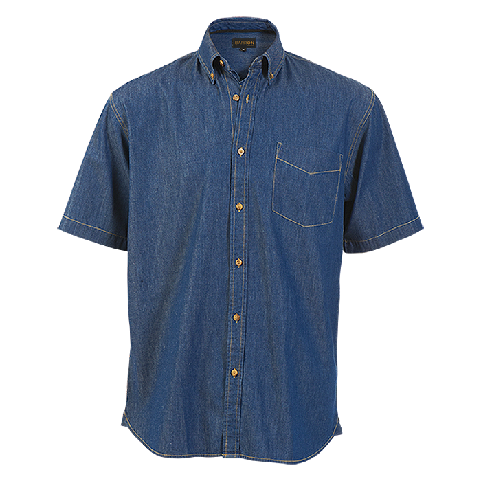 Denver Denim Shirt Short Sleeve Mens