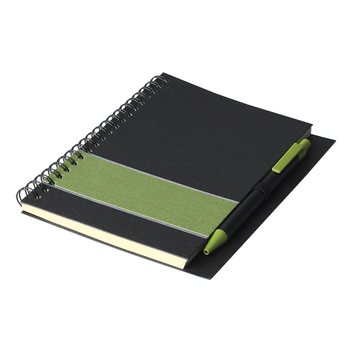 Coloured Stripe Notebook with Pen