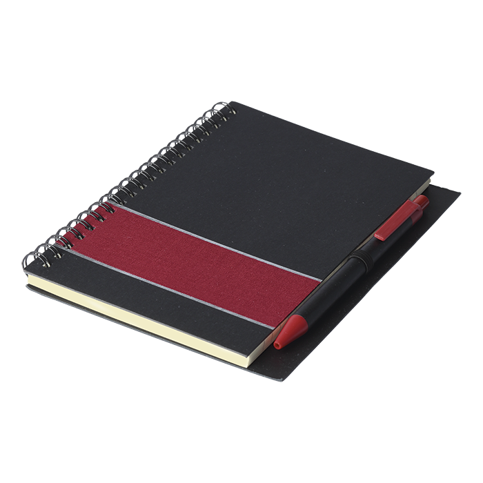 Coloured Stripe Notebook with Pen