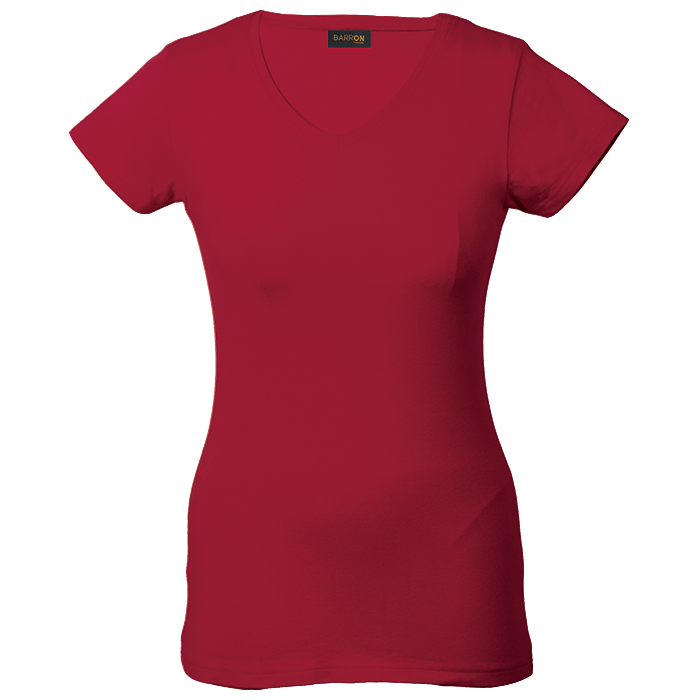 170g Slim Fit V-Neck T-Shirt Ladies