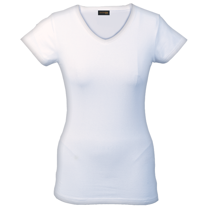 170g Slim Fit V-Neck T-Shirt Ladies