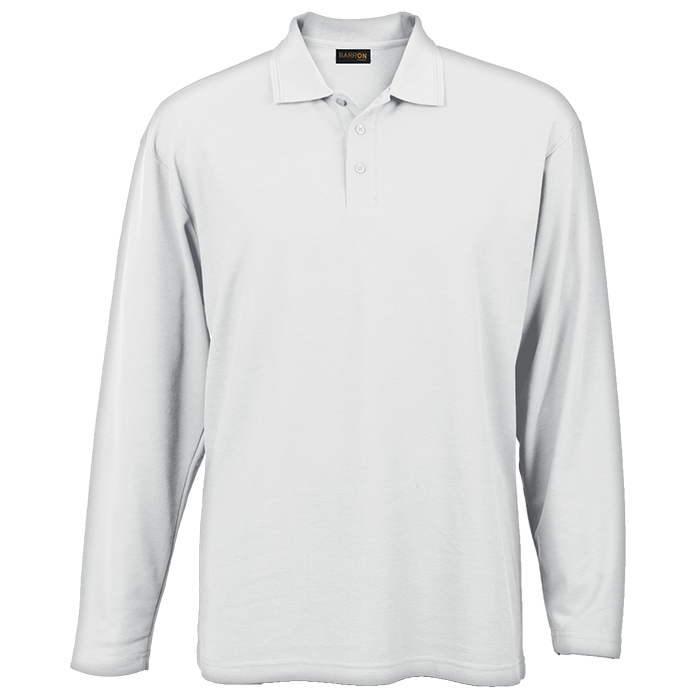 175g Pique Knit Long Sleeve Golfer Mens