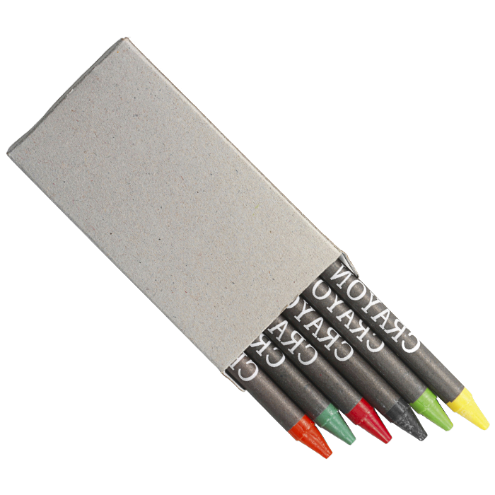 Crayons in Recycled Box Set of 6