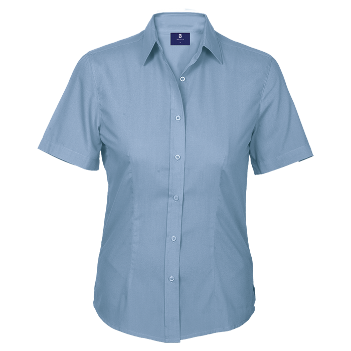 Basic Poly Cotton Blouse Short Sleeve Ladies