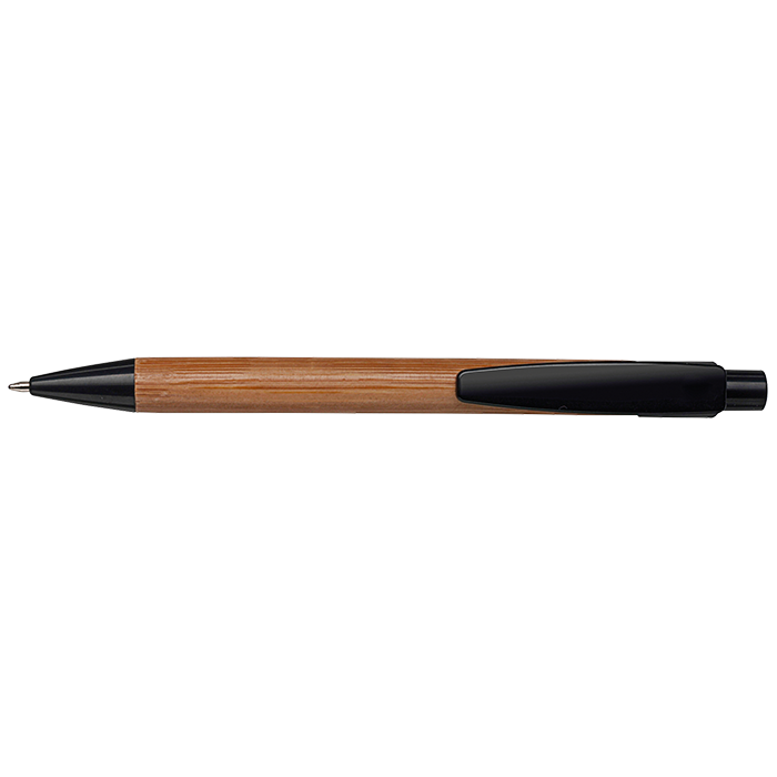 Bamboo Ballpoint Pen with Plastic Trims