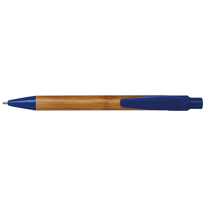 Bamboo Ballpoint Pen with Plastic Trims