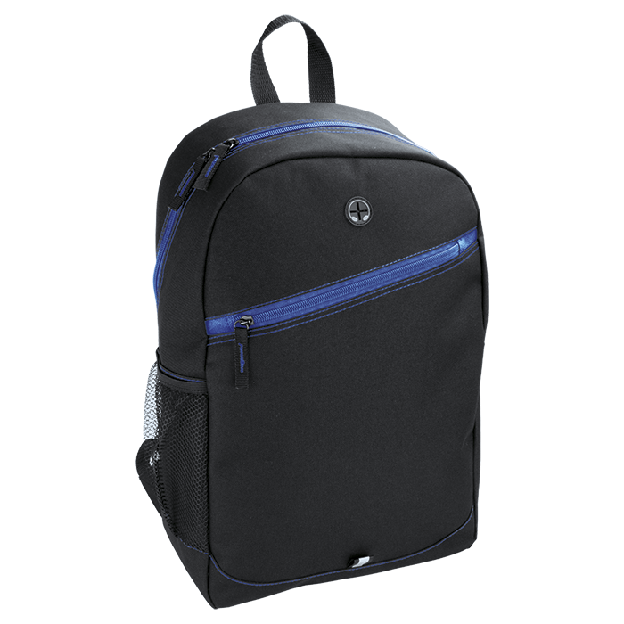 Backpack With Contrast Colour Diagonal Zip