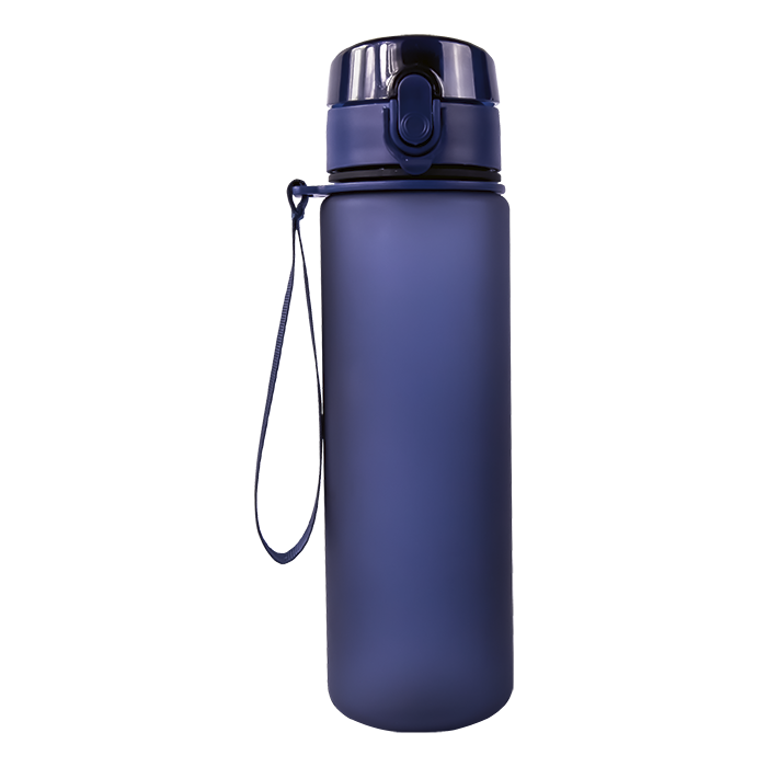 600ml Frosted Cylinder Water Bottle