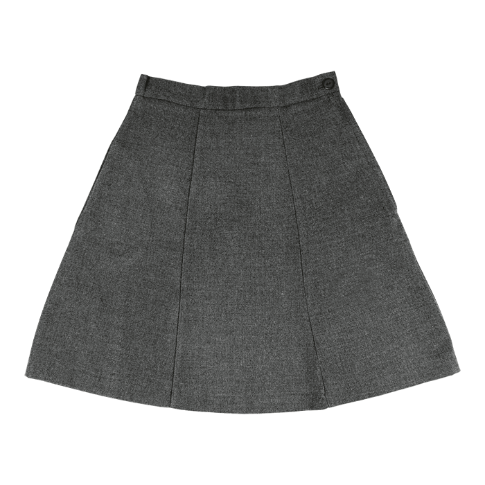 Girls Panelled School Skirt