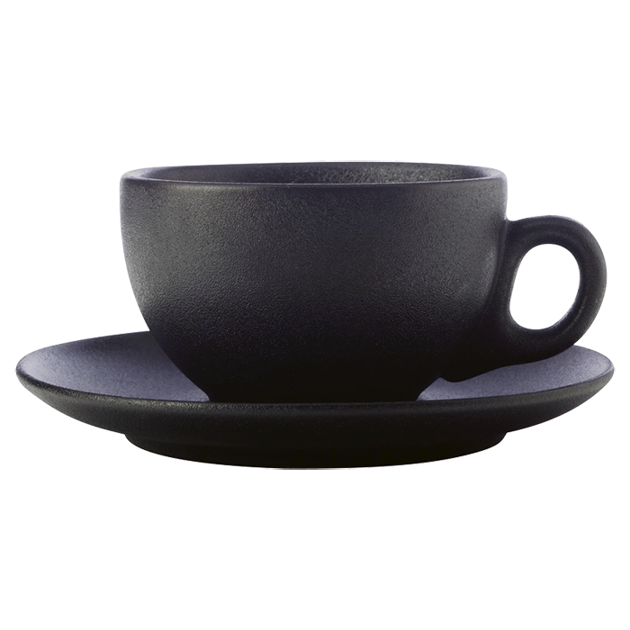 Caviar Coupe Cup and Saucer 250ml