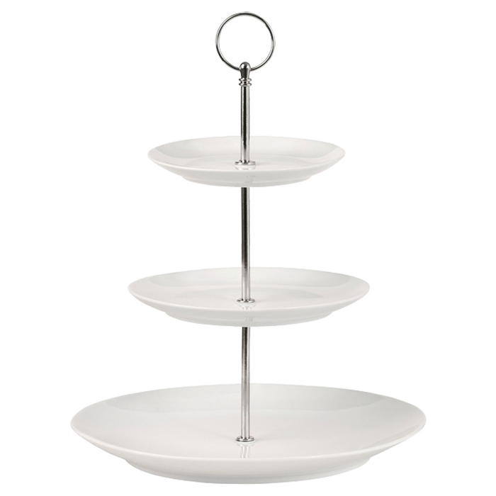 White Basics 3 Tiered Cake Stand