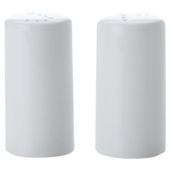 White Basics Cylindrical Salt & Pepper