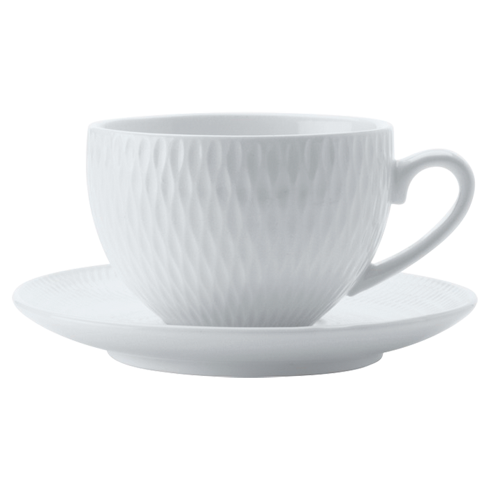 White Basics Diamonds Demi Cup and Saucer 90ml