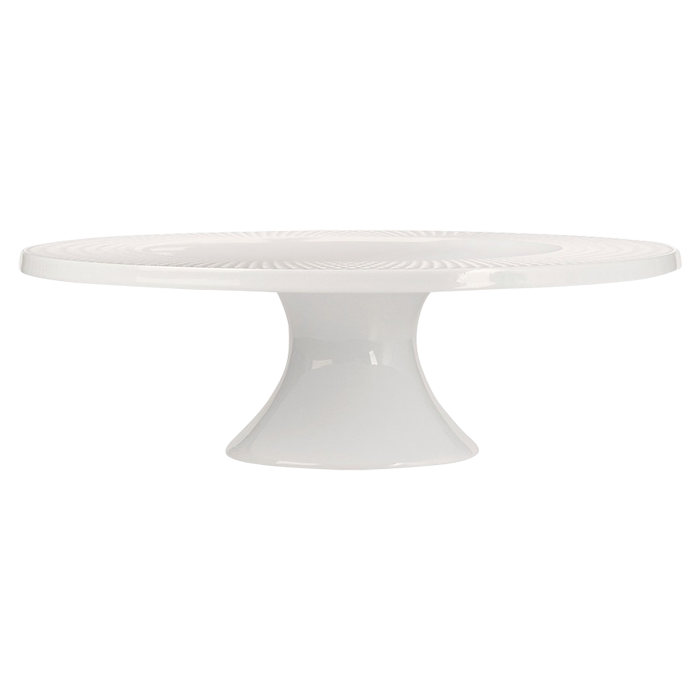 White Basics Diamonds Footed Cake Stand