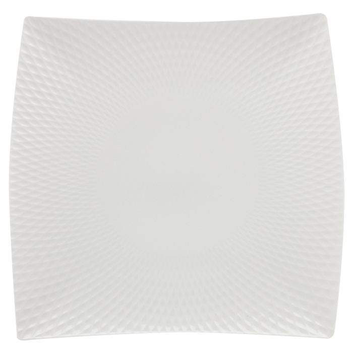 White Basics Diamonds Square Platter