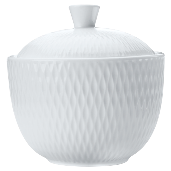 White Basics Diamonds Sugar Bowl