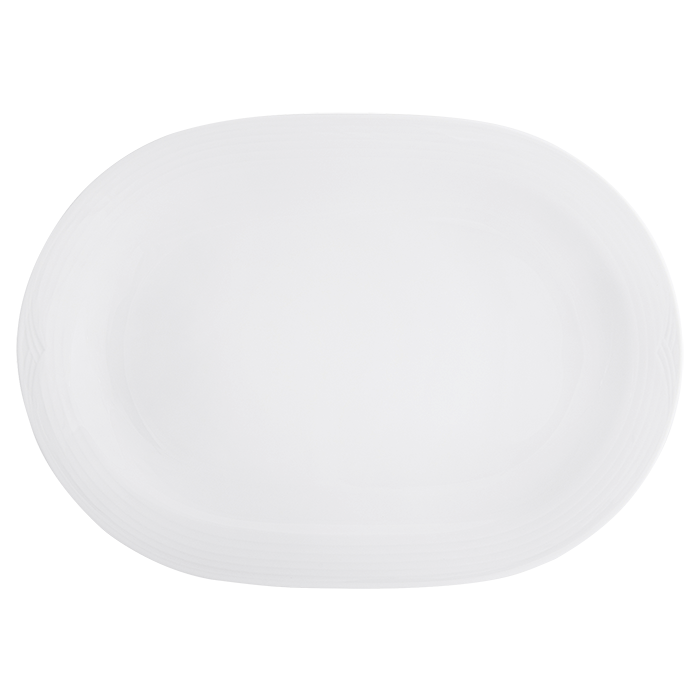 Arctic White Oval Platter