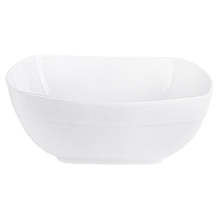 Arctic White Square Bowl