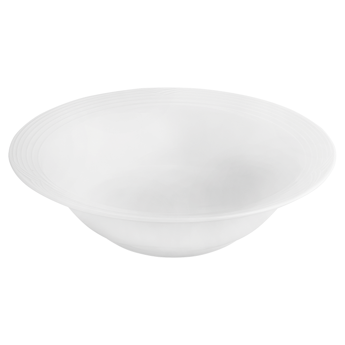 Arctic White Round Salad Bowl