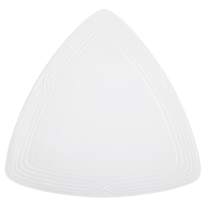 Arctic White Triangle Plate