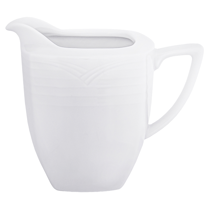 Arctic White Square Milk Jug