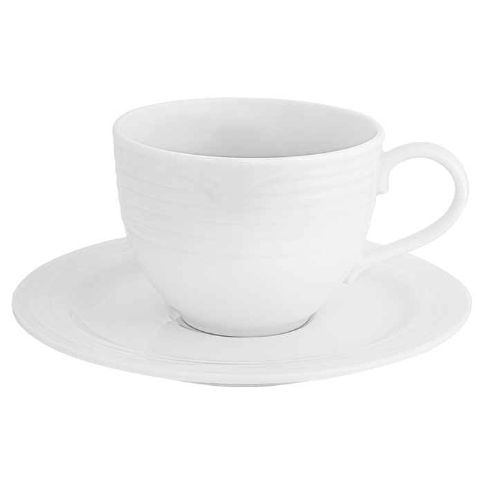 Arctic White Tea Cup and Saucer 200ml