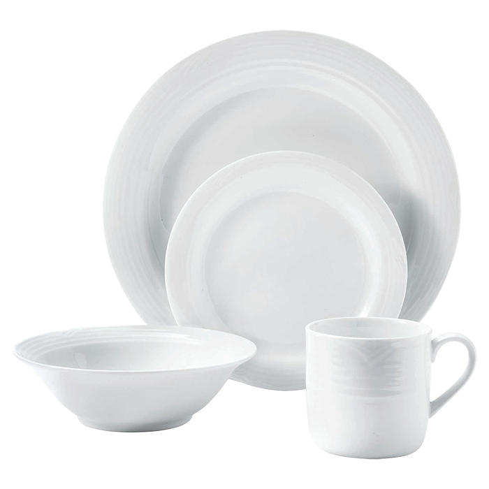 Arctic White 16 Piece Dinner Set