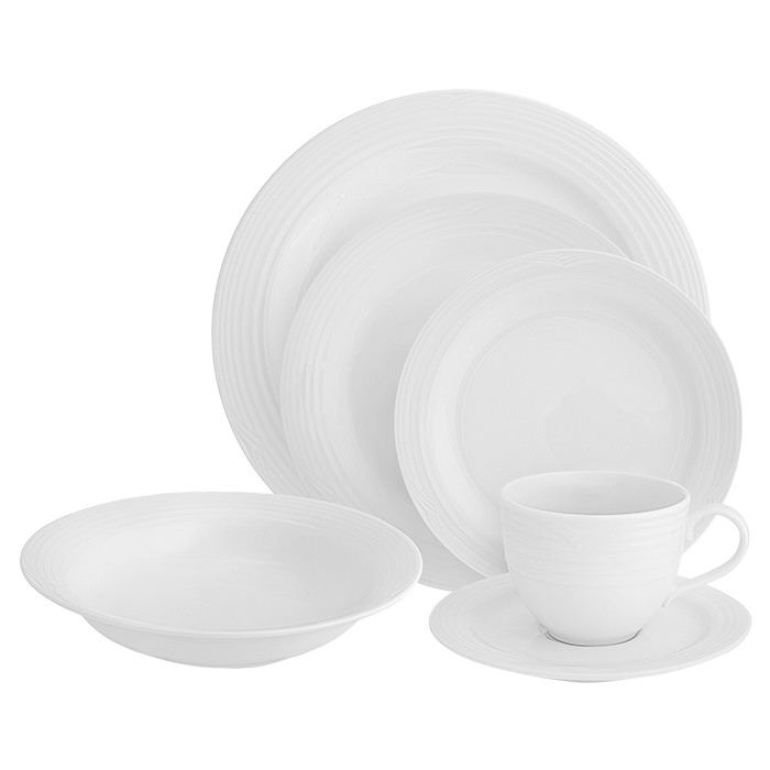 Arctic White 36 Piece Dinner Set