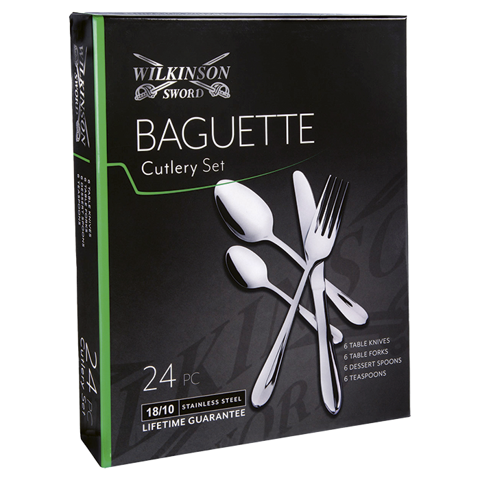 Baguette 24 Piece Cutlery Set