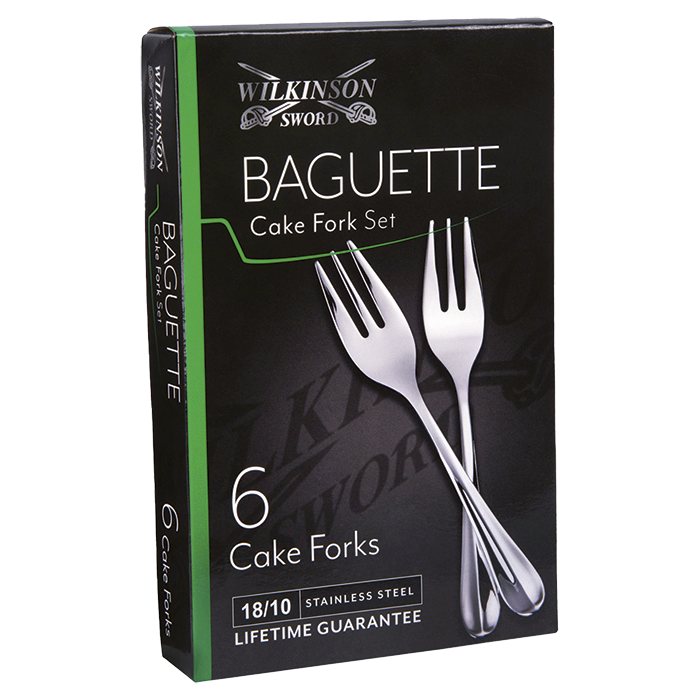 Baguette 6 Piece Cake Fork Set