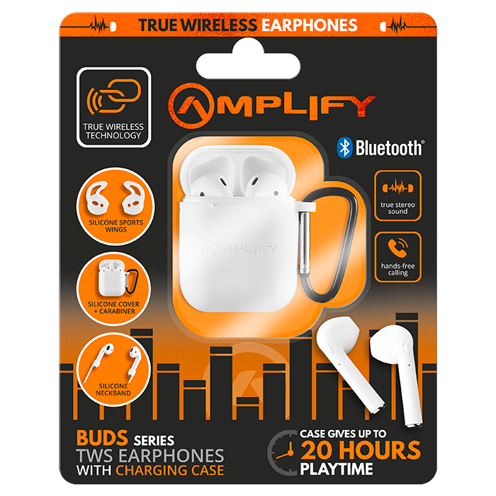 Amplify Buds Series True Wireless Earphones with Accessories