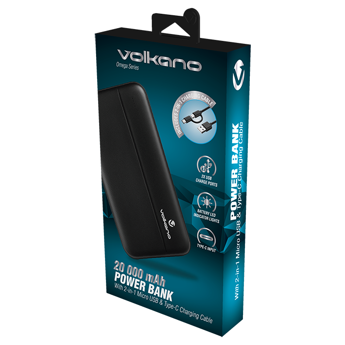 Volkano Omega Series 20000 mAh Power Bank