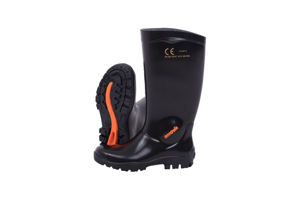 Shova Black Gumboot Black Black Occupational Use